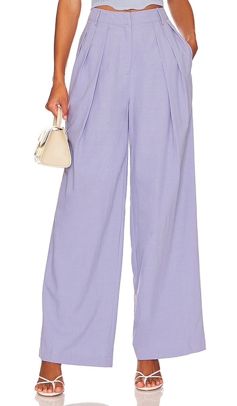 Sovere Pleated Blue Ice Revel Pants Size XS NWT
